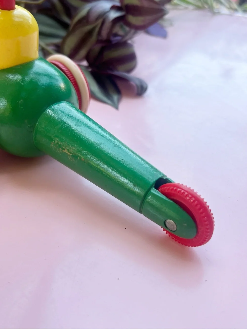 Vintage 1960s-1970s BRIO Sweden Wooden Helicopter Pull Toy